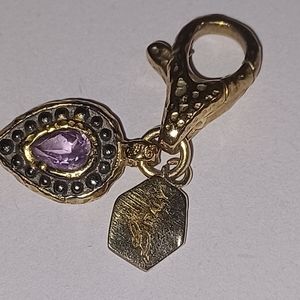 B Italy gold Plated vintage gem bracelet